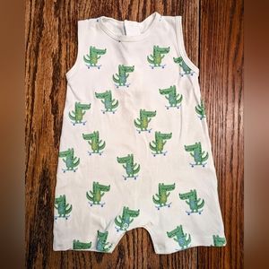 Kissy Love cruising crocodile sleeveless playsuit